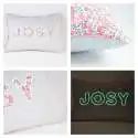 Coussin personnalisé sur commande prénom phosphorescent 