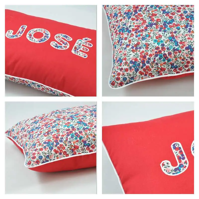 Coussin personnalisé sur commande prénom phosphorescent 
