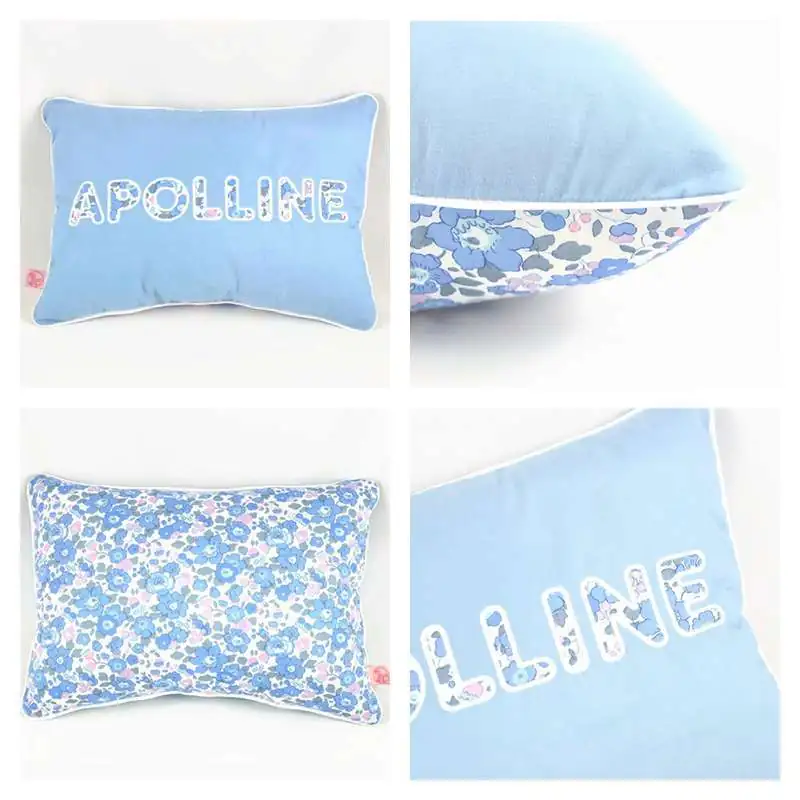 Coussin personnalisé sur commande prénom phosphorescent 