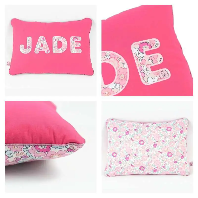 Coussin personnalisé sur commande prénom phosphorescent 