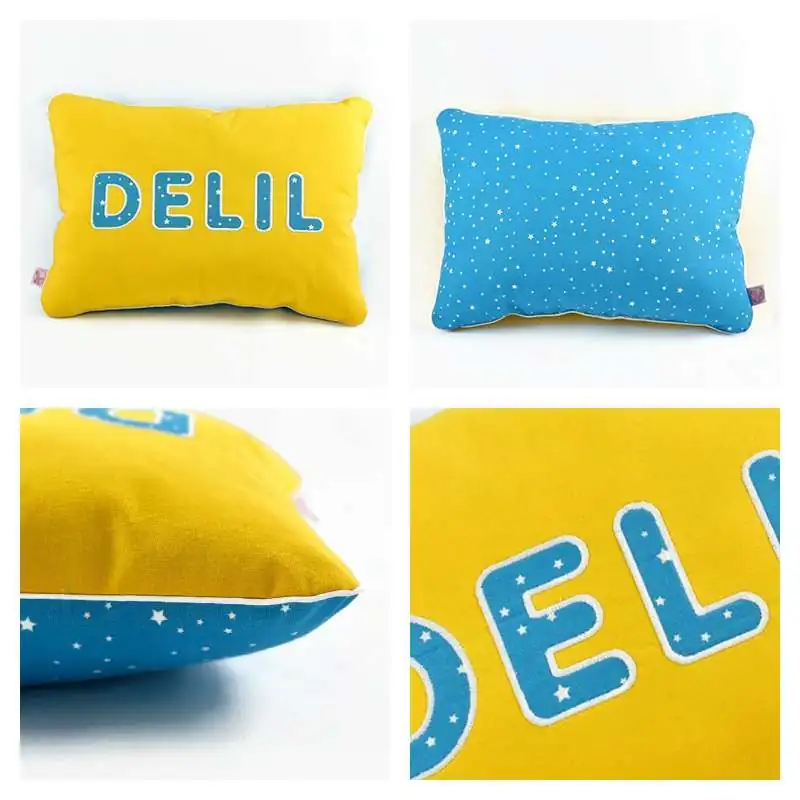 Coussin personnalisé sur commande prénom phosphorescent 