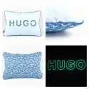Coussin personnalisé sur commande prénom phosphorescent 