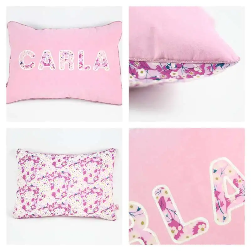 Coussin personnalisé sur commande prénom phosphorescent 