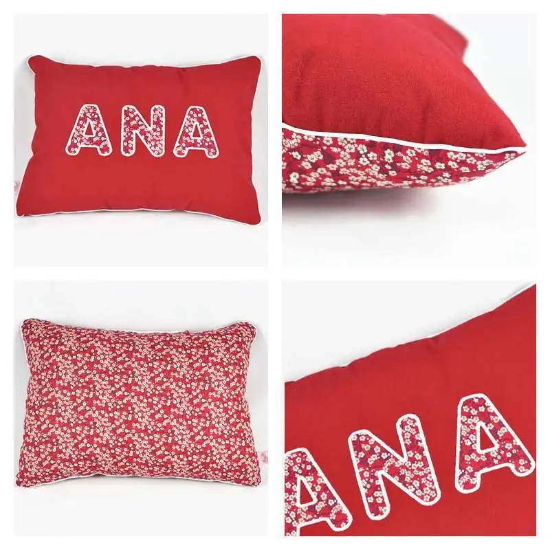 Coussin personnalisé sur commande prénom phosphorescent 
