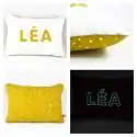 Coussin personnalisé sur commande prénom phosphorescent 