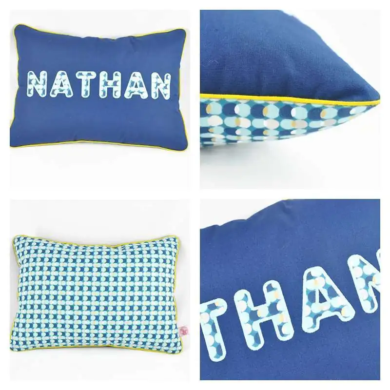 Coussin personnalisé sur commande prénom phosphorescent 