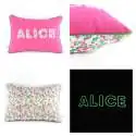 Coussin personnalisé sur commande prénom phosphorescent 
