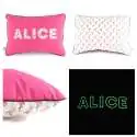 Coussin personnalisé sur commande prénom phosphorescent 