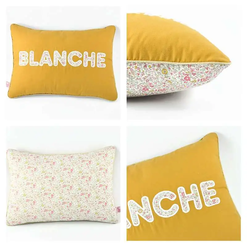 Coussin personnalisé sur commande prénom phosphorescent 