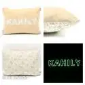 Coussin personnalisé sur commande prénom phosphorescent 