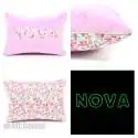 Coussin personnalisé sur commande prénom phosphorescent 