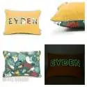 Coussin personnalisé sur commande prénom phosphorescent 