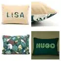 Coussin personnalisé sur commande prénom phosphorescent 