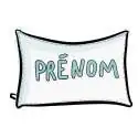 Coussin personnalisé sur commande prénom phosphorescent 