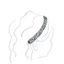 Headband tressé Liberty ou autre tissu au choix