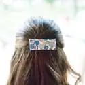 Barrette Liberty froncé - Tissu au choix