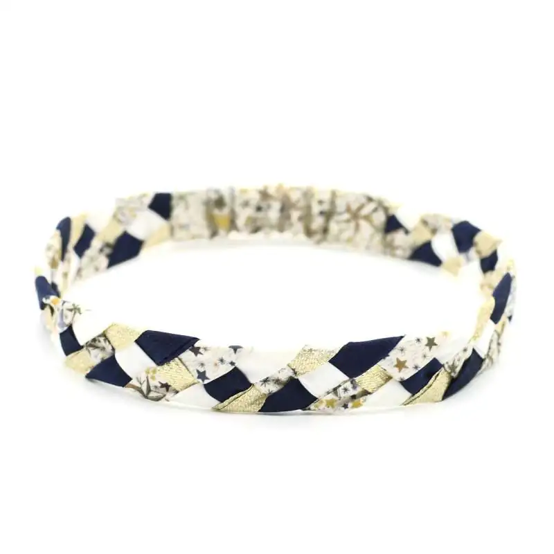 Headband tressé Liberty ou autre tissu au choix