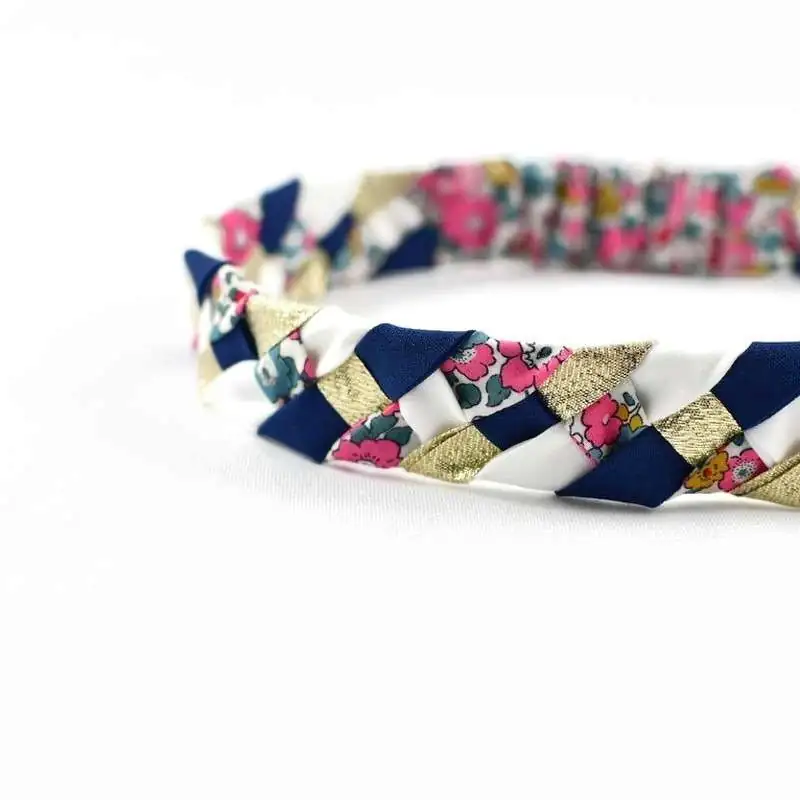 Headband tressé Liberty ou autre tissu au choix