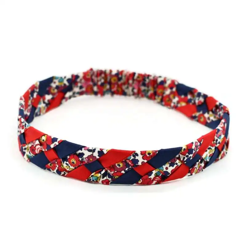 Headband tressé Liberty ou autre tissu au choix