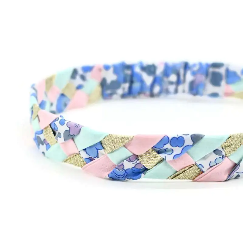 Headband tressé Liberty ou autre tissu au choix