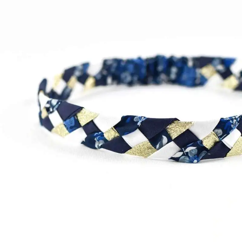 Headband tressé Liberty ou autre tissu au choix