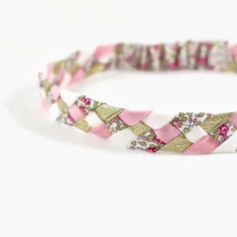 Headband tressé Liberty ou autre tissu au choix