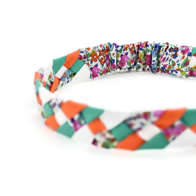 Headband tressé Liberty ou autre tissu au choix