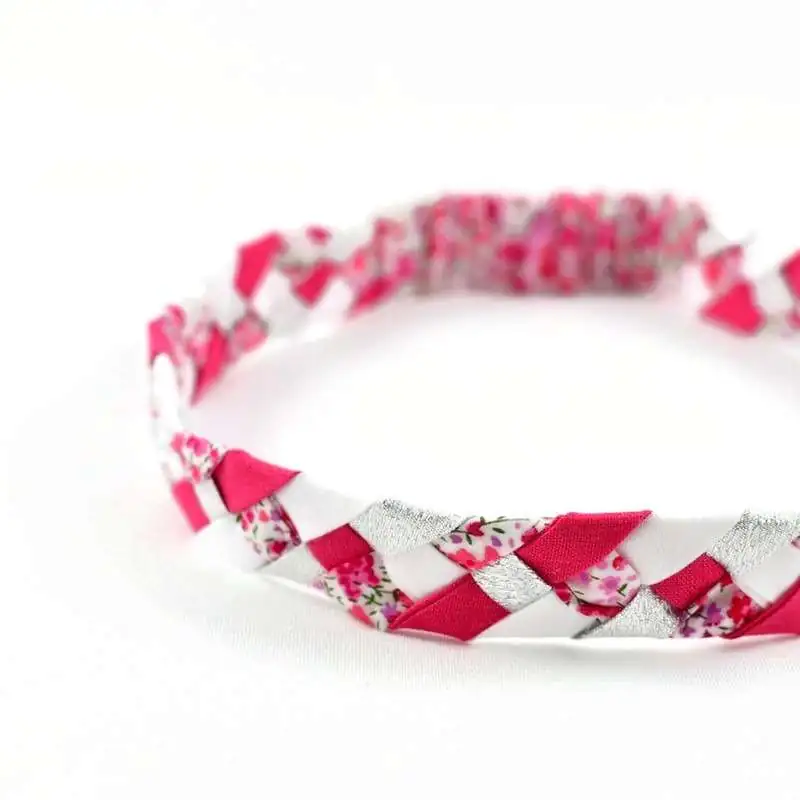 Headband tressé Liberty ou autre tissu au choix