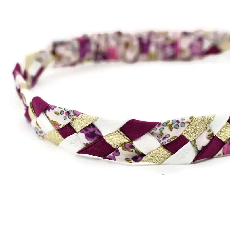 Headband tressé Liberty ou autre tissu au choix