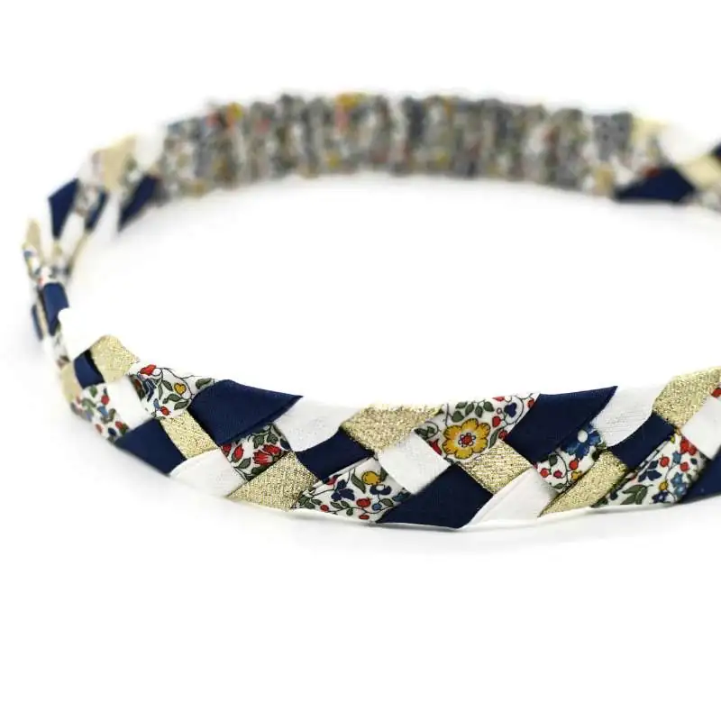 Headband tressé Liberty ou autre tissu au choix