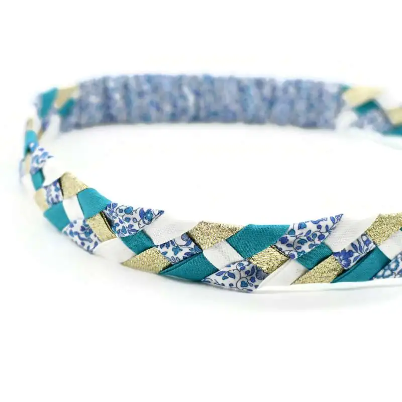 Headband tressé Liberty ou autre tissu au choix