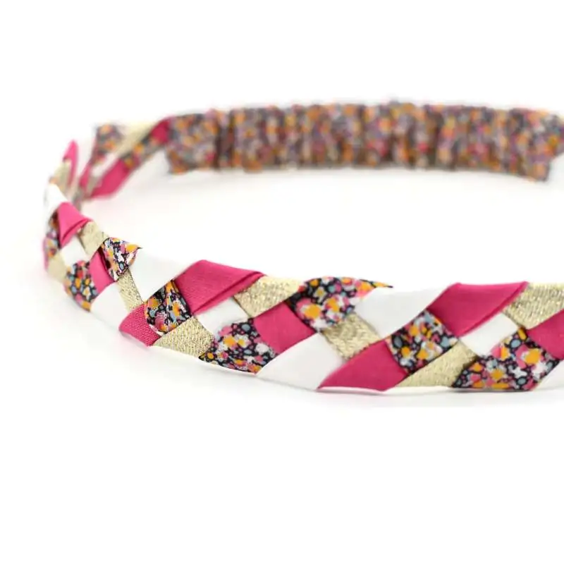 Headband tressé Liberty ou autre tissu au choix
