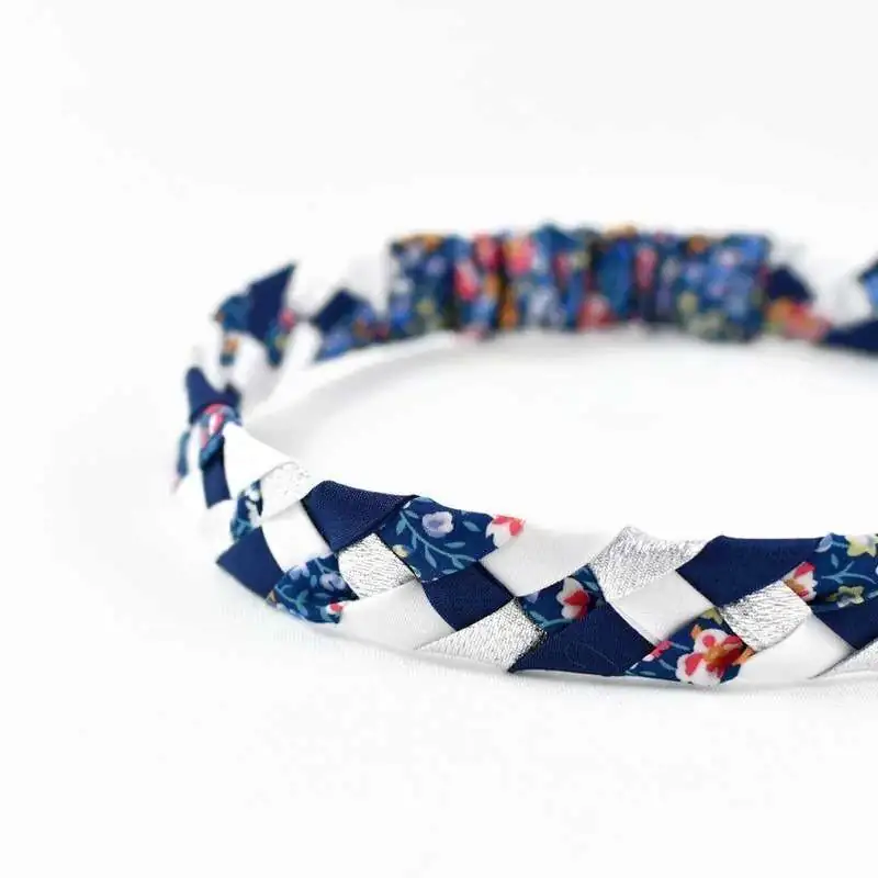 Headband tressé Liberty ou autre tissu au choix