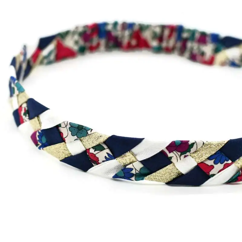 Headband tressé Liberty ou autre tissu au choix