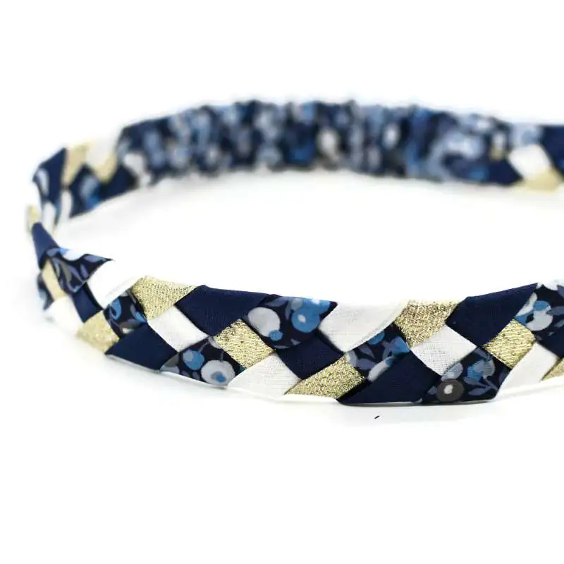 Headband tressé Liberty ou autre tissu au choix