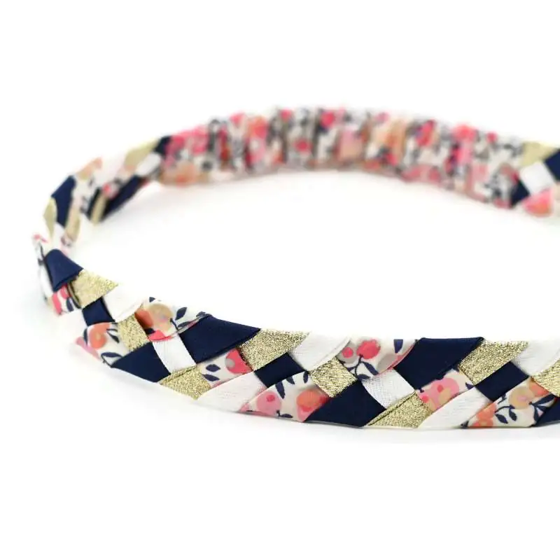 Headband tressé Liberty ou autre tissu au choix