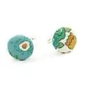 Boutons de manchette Liberty Betsy turquoise