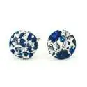 Boutons de manchette Liberty Emma and Georgina bleu