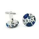 Boutons de manchette Liberty Emma and Georgina bleu