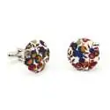 Boutons de manchette Liberty Wiltshire bud noisette