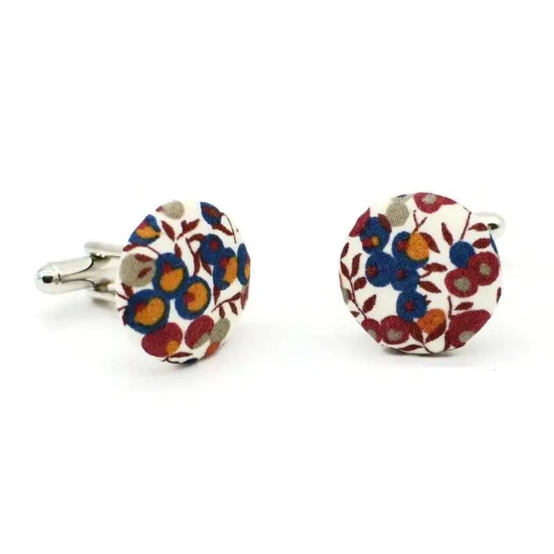 Boutons de manchette Liberty Wiltshire bud noisette