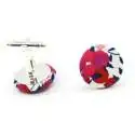 Boutons de manchette Liberty Wiltshire rouge