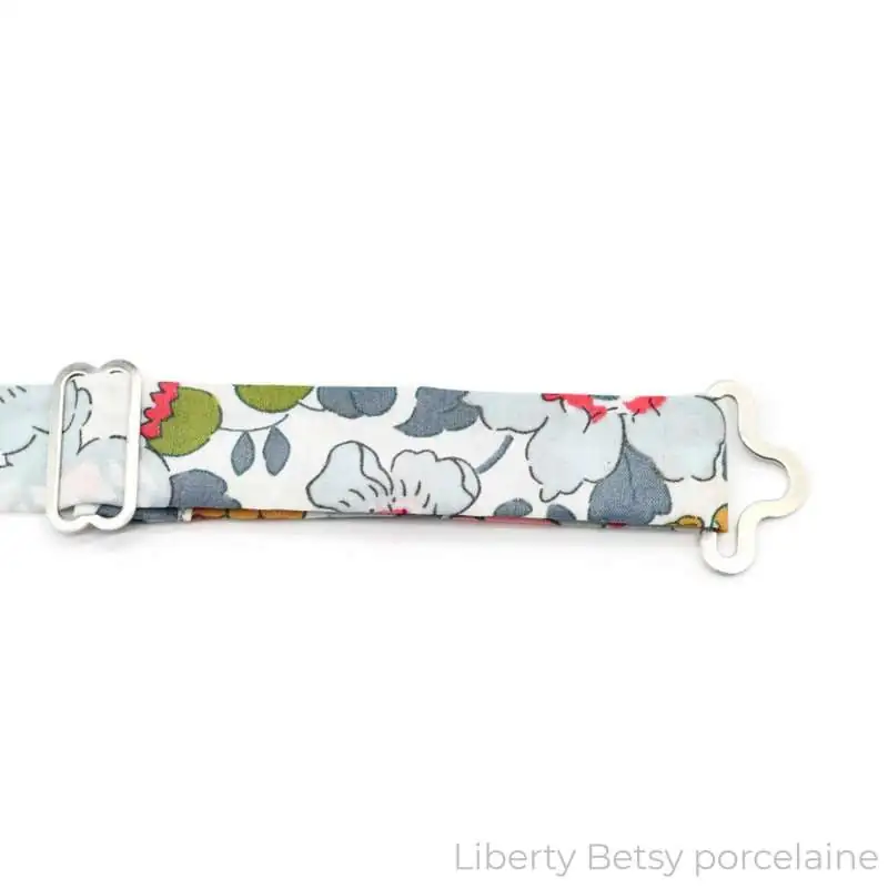 Nœud papillon simple large Liberty Betsy porcelaine