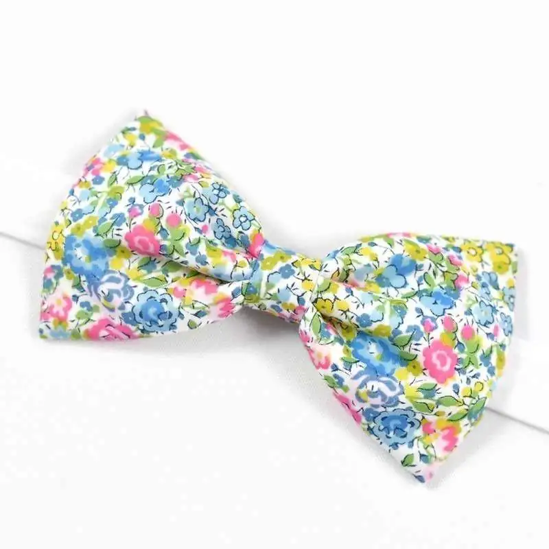 Nœud papillon simple large Liberty Emma and Georgina pinka