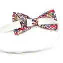 Nœud papillon simple large Liberty Emma and Georgina rouge