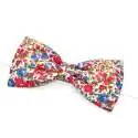 Nœud papillon simple large Liberty Emma and Georgina rouge