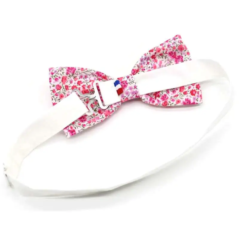 Nœud papillon simple large Liberty Phoebe rose