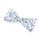 Nœud papillon simple slim Liberty Félicité bleu denim