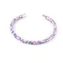 Bracelet jonc Liberty Pepper L rose et violet sur mesure