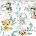 Blue Jungle Fabric